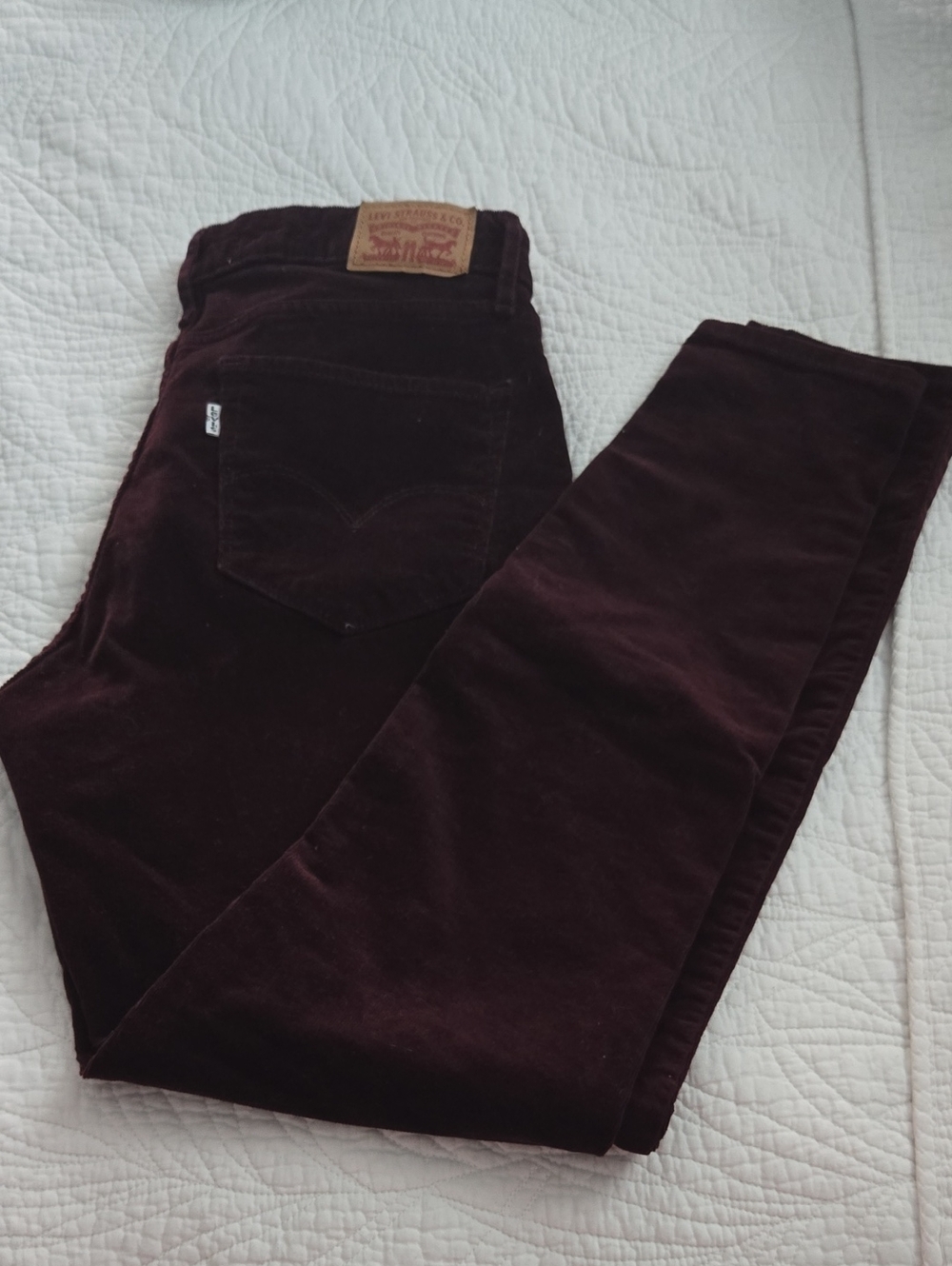 Levi's Women's Skinny Corduroy Jeans - Deep Burgundy
